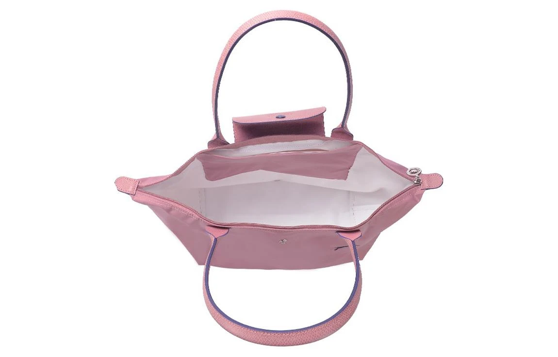 商品[国内直发] Longchamp|珑骧 Le Pliage Club 28 织物长柄购物袋饺子手提单肩包 小号 女款 新古粉色,价格¥1733,第5张图片详细描述