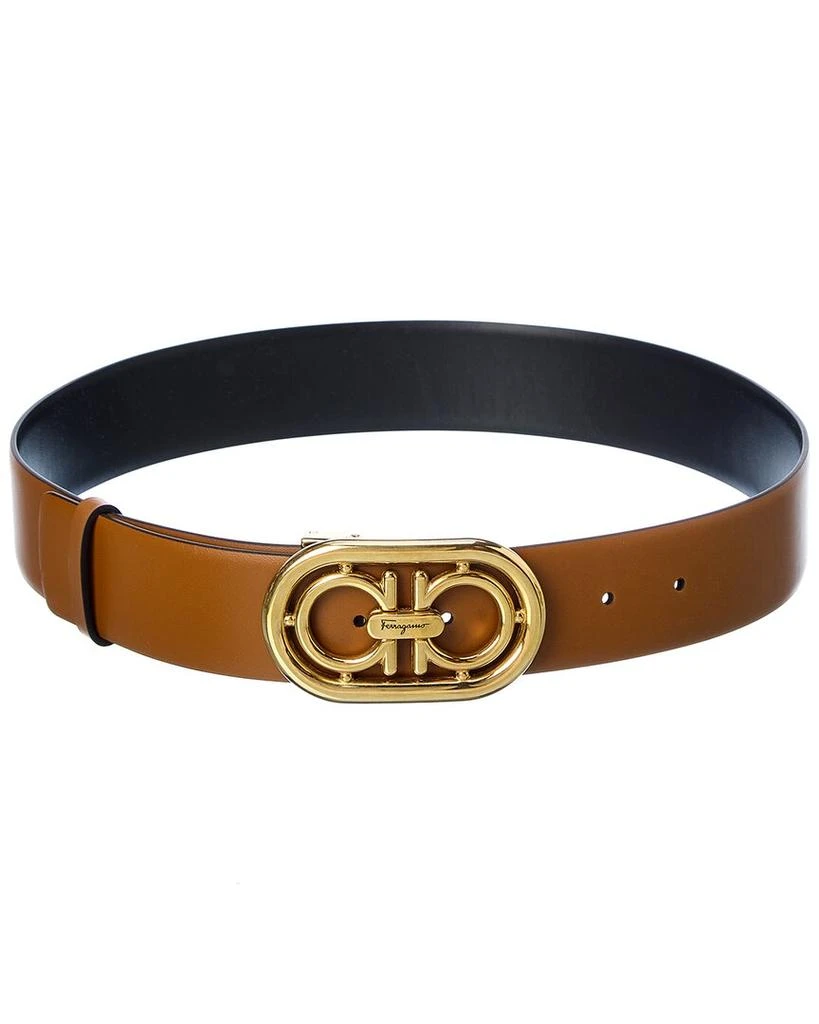 商品Salvatore Ferragamo|Salvatore Ferragamo Gancini Reversible & Adjustable Leather Belt,价格¥2693,第3张图片详细描述