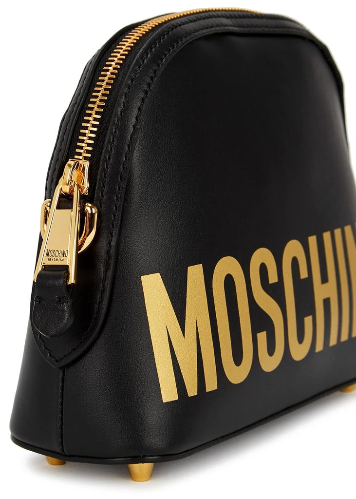 商品Moschino|Black logo leather cross-body bag,价格¥2398,第3张图片详细描述