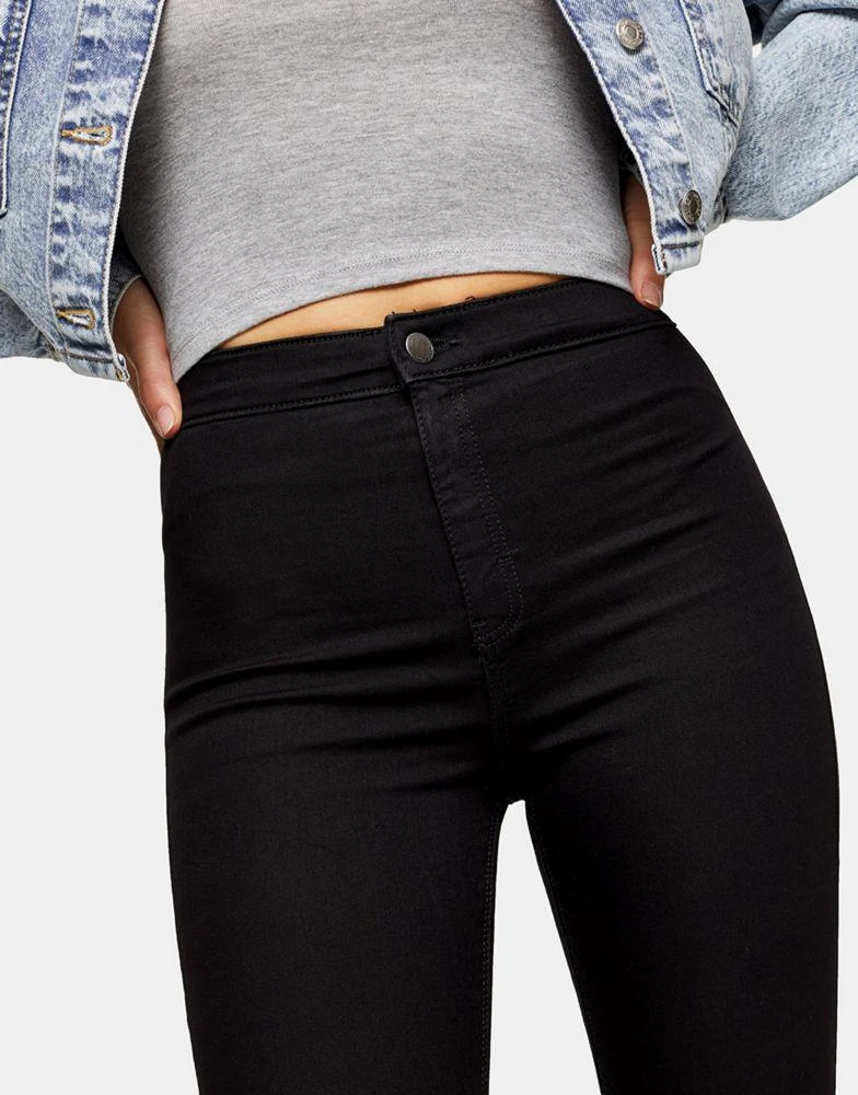商品Topshop|Topshop holding-power Joni jean in black,价格¥266,第3张图片详细描述