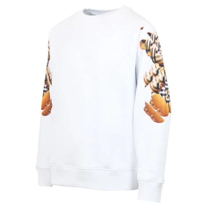 商品Burberry|White Kaleidoscope Arms Bear Sweatshirt,价格¥1419,第3张图片详细描述