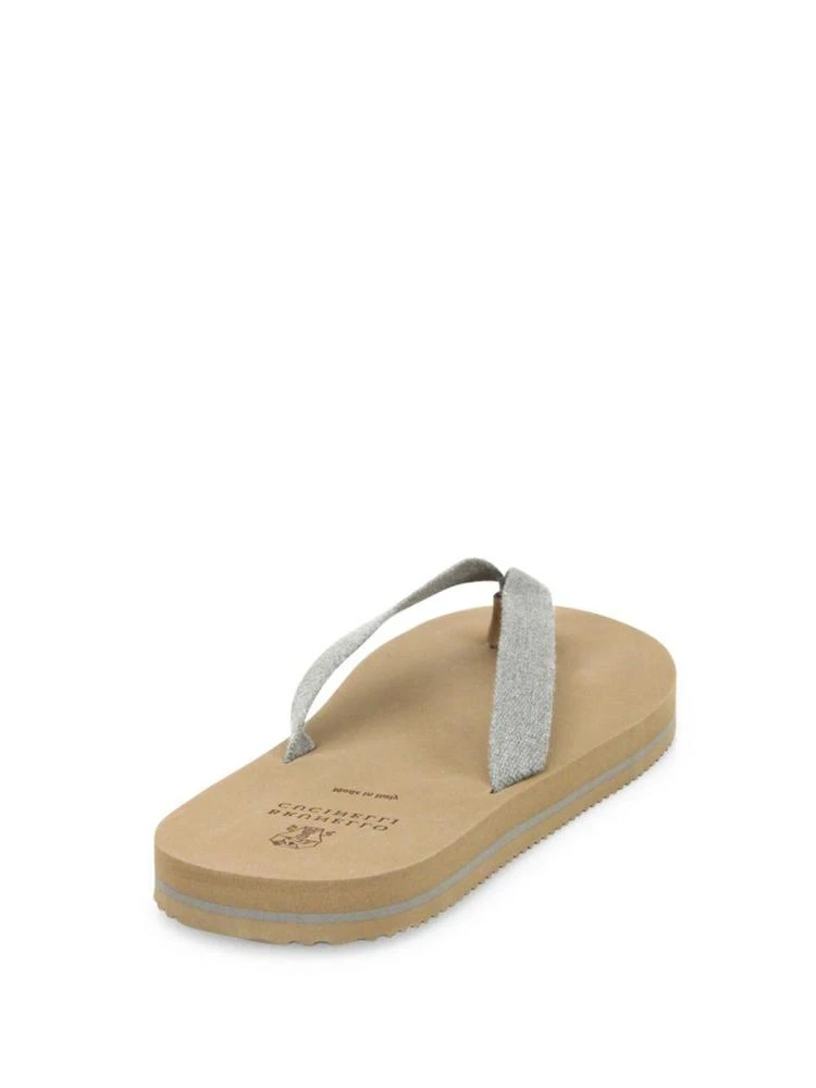 商品Brunello Cucinelli|Calf Leather Flip Flops,价格¥1328,第2张图片详细描述