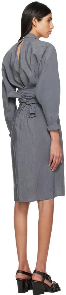 商品Lemaire|Gray Knotted Midi Dress,价格¥3956,第3张图片详细描述