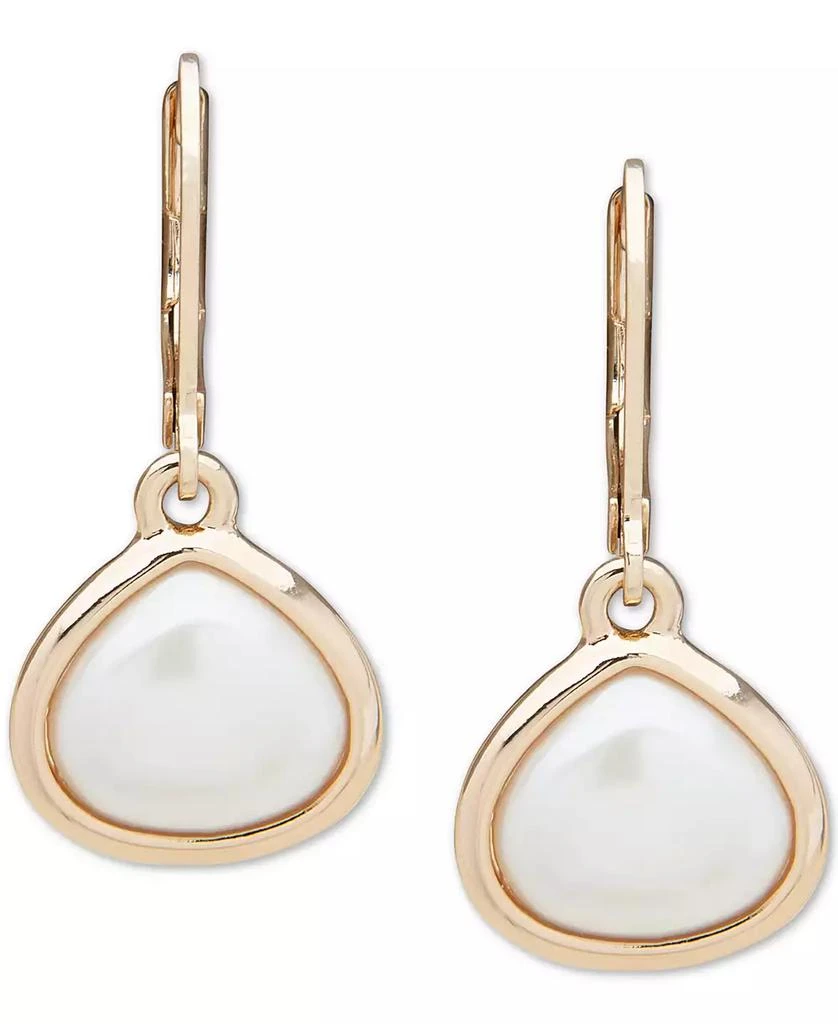 商品Anne Klein|GOLD-TONE IMITATION PEARL DROP EARRINGS,价格¥124,第1张图片