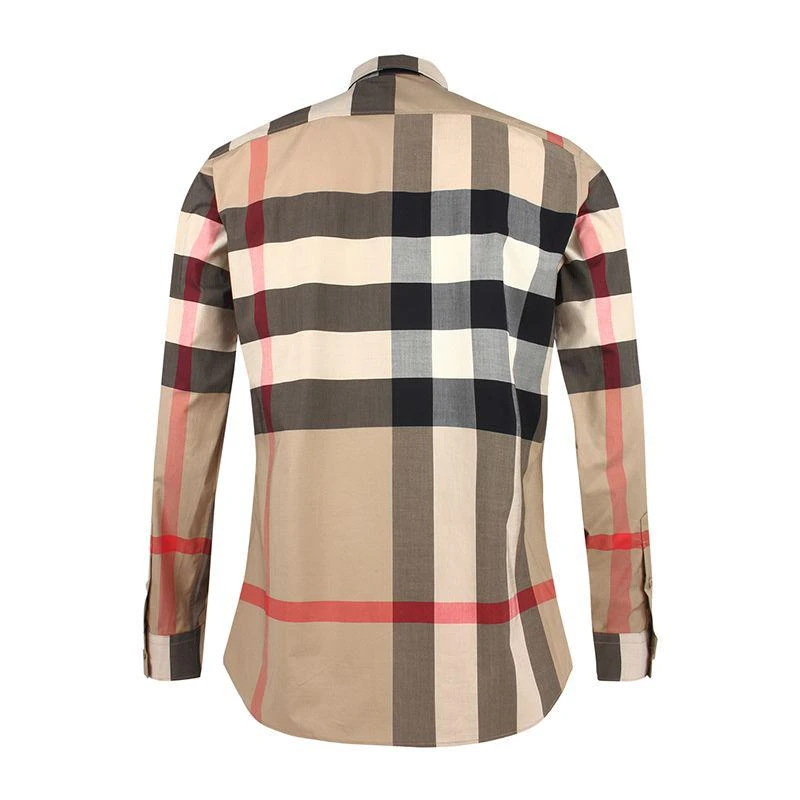 商品Burberry|博柏利（BURBERRY）男士经典格纹长袖衬衫,价格¥4144,第4张图片详细描述