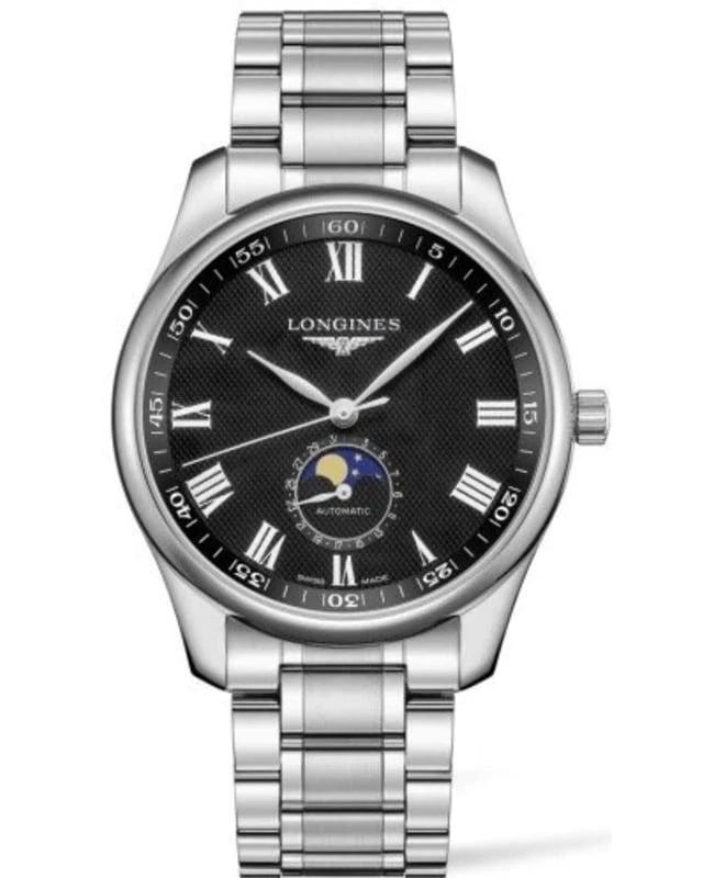 商品Longines|Longines Master Collection Automatic 42mm Black Dial Stainless Steel Men's Watch L2.919.4.51.6,价格¥15846,第1张图片