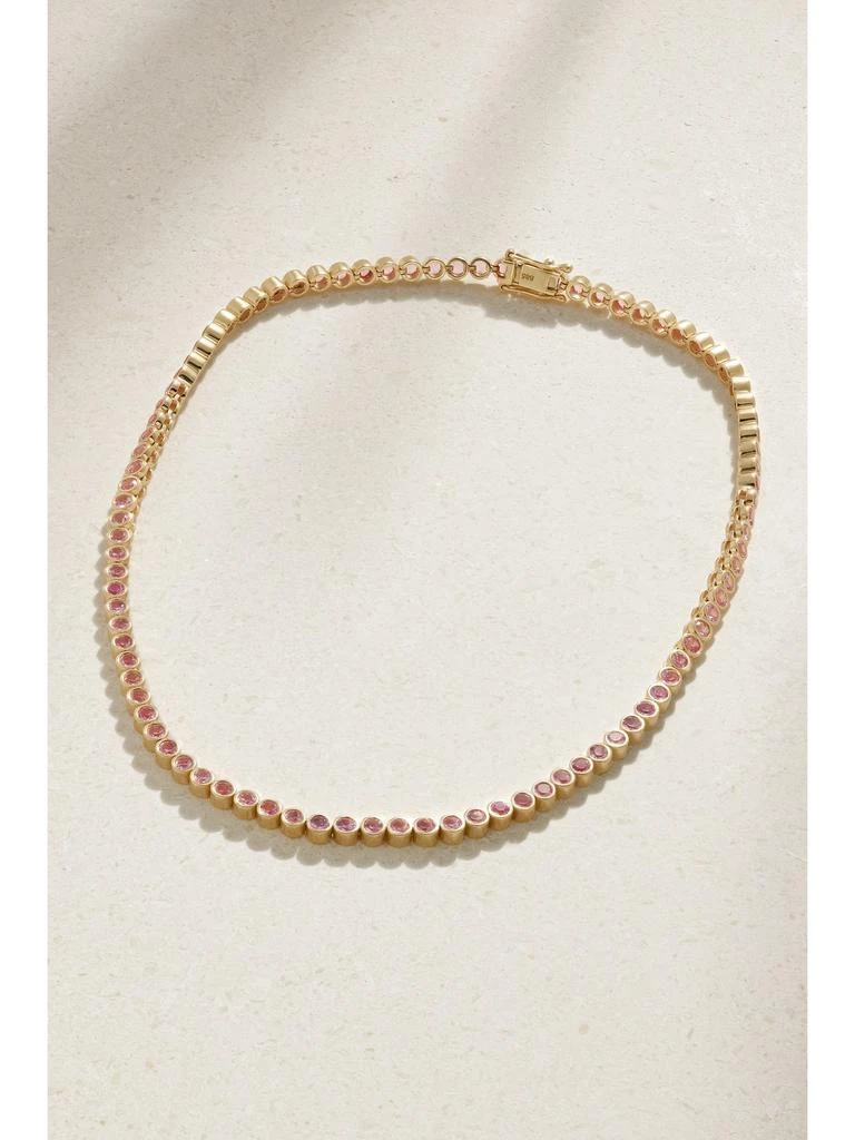 商品42 SUNS|14k 黄金实验室培育蓝宝石项链,价格¥20951,第1张图片