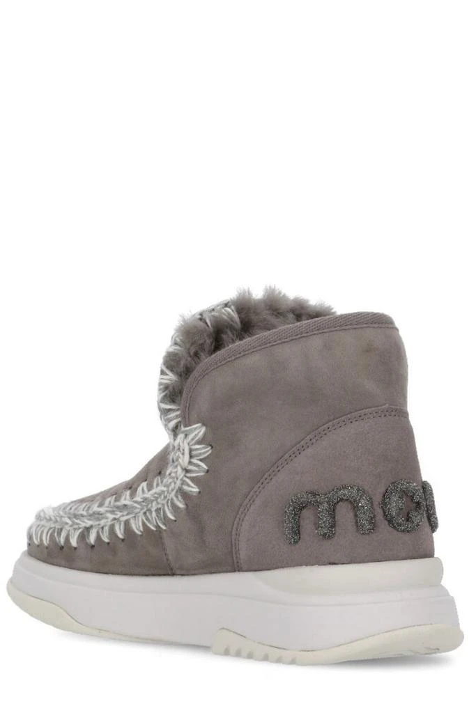 商品Mou|Mou Eskimo Logo-Glitter Whipstitch-Trim Boots,价格¥1620,第3张图片详细描述