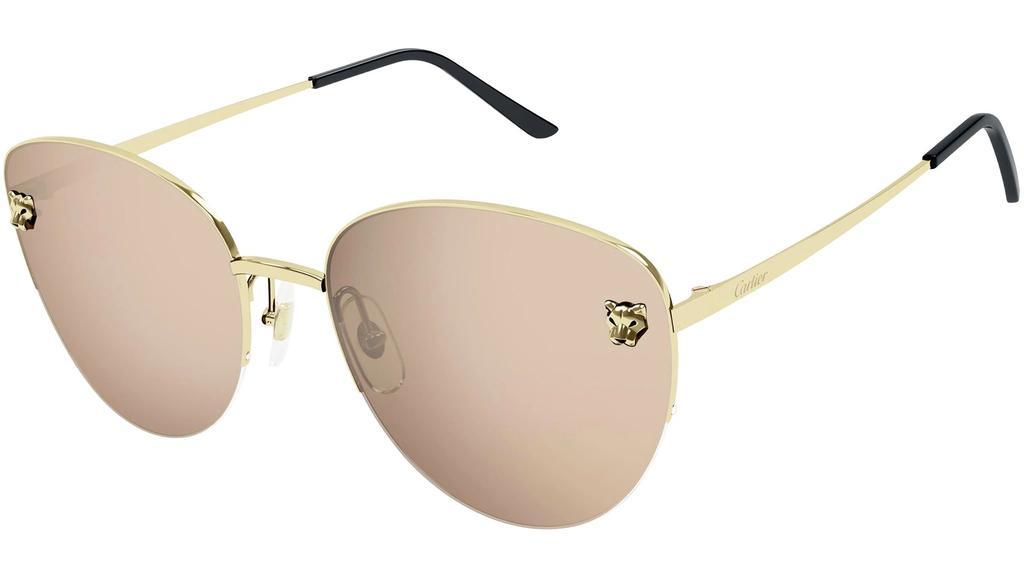 商品Cartier|Pink Cat Eye Ladies Sunglasses CT0301S 003 59,价格¥4054,第1张图片