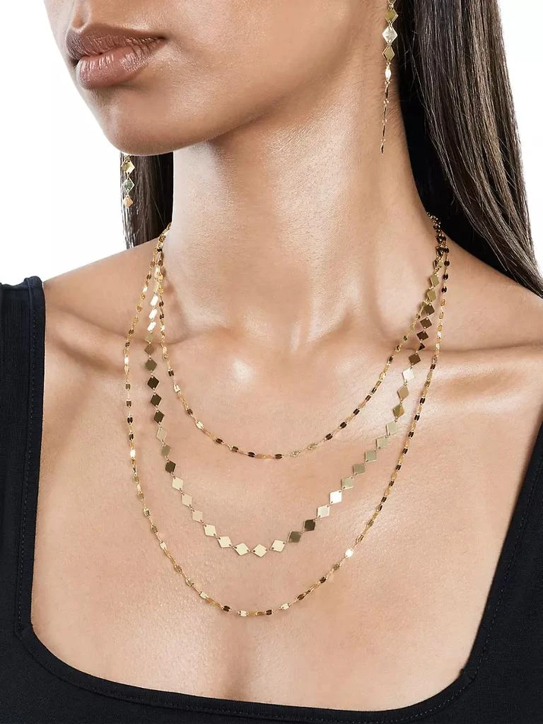 商品LANA|Blake Remix 14K Yellow Gold Layered Chain Necklace,价格¥10399,第2张图片详细描述