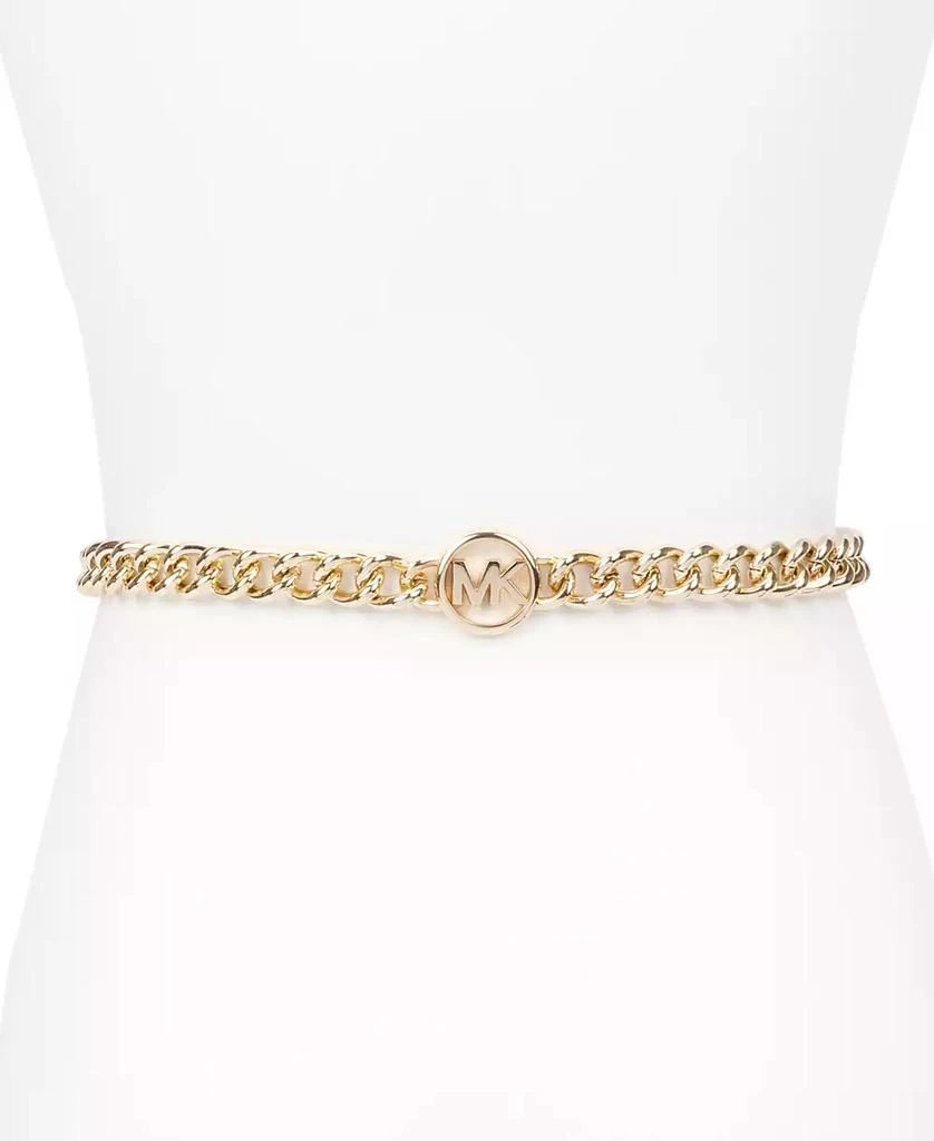 商品Michael Kors|Women's MK Logo Metal Chain Belt,价格¥347,第3张图片详细描述