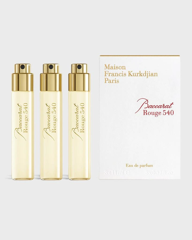 商品Maison Francis Kurkdjian|Baccarat Rouge 540 Eau de Parfum Travel Spray Refills, 3 x 0.37 oz.,价格¥1709,第2张图片详细描述