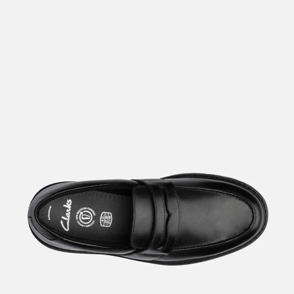 商品Clarks|CLARKS YOUTH LOXHAM CRAFT SCHOOL SHOES - BLACK LEATHER,价格¥148,第4张图片详细描述