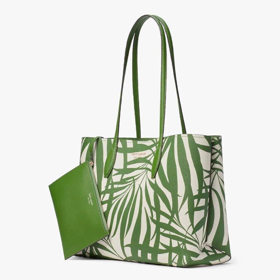 商品Kate Spade|Kate Spade New York Women's All Day Palm Fronds Printed Large Tote Bag - Bitter Greens Multi,价格¥925,第3张图片详细描述