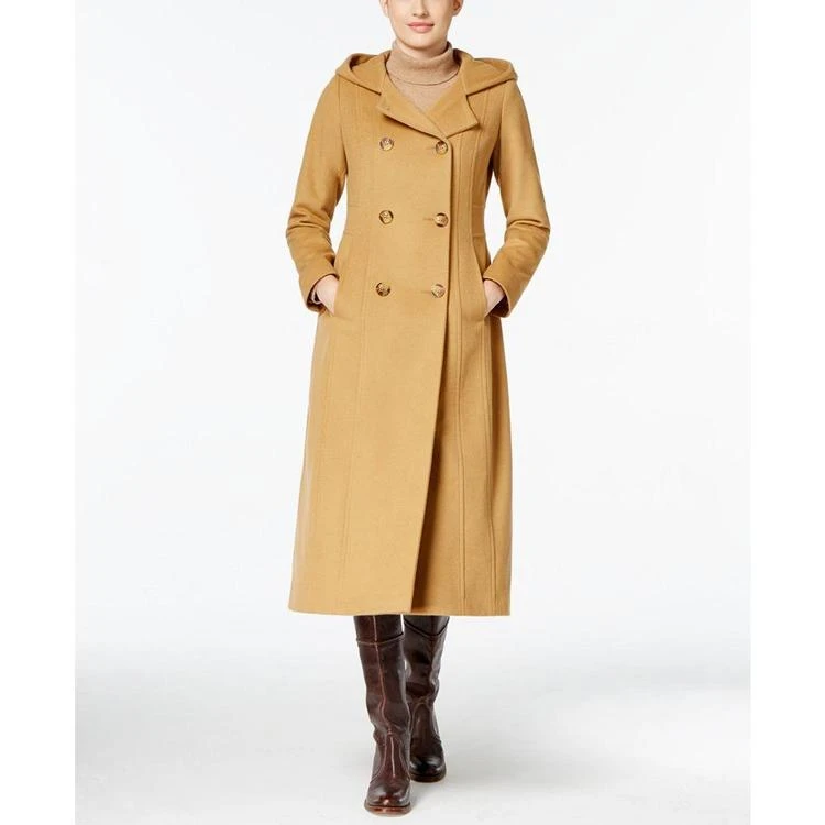 商品Anne Klein|Petite Double-Breasted Maxi Coat,价格¥1420,第2张图片详细描述