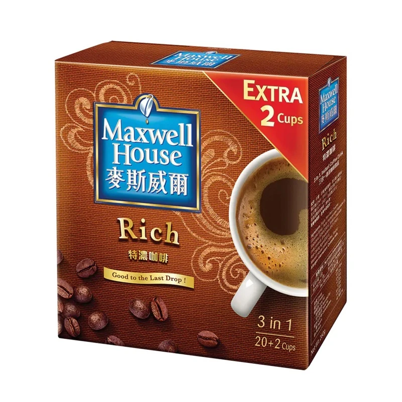 商品[国内直发] Maxwell House|Maxwell House 麦斯威尔三合一咖啡经典原味 22包裝,价格¥135,第4张图片详细描述