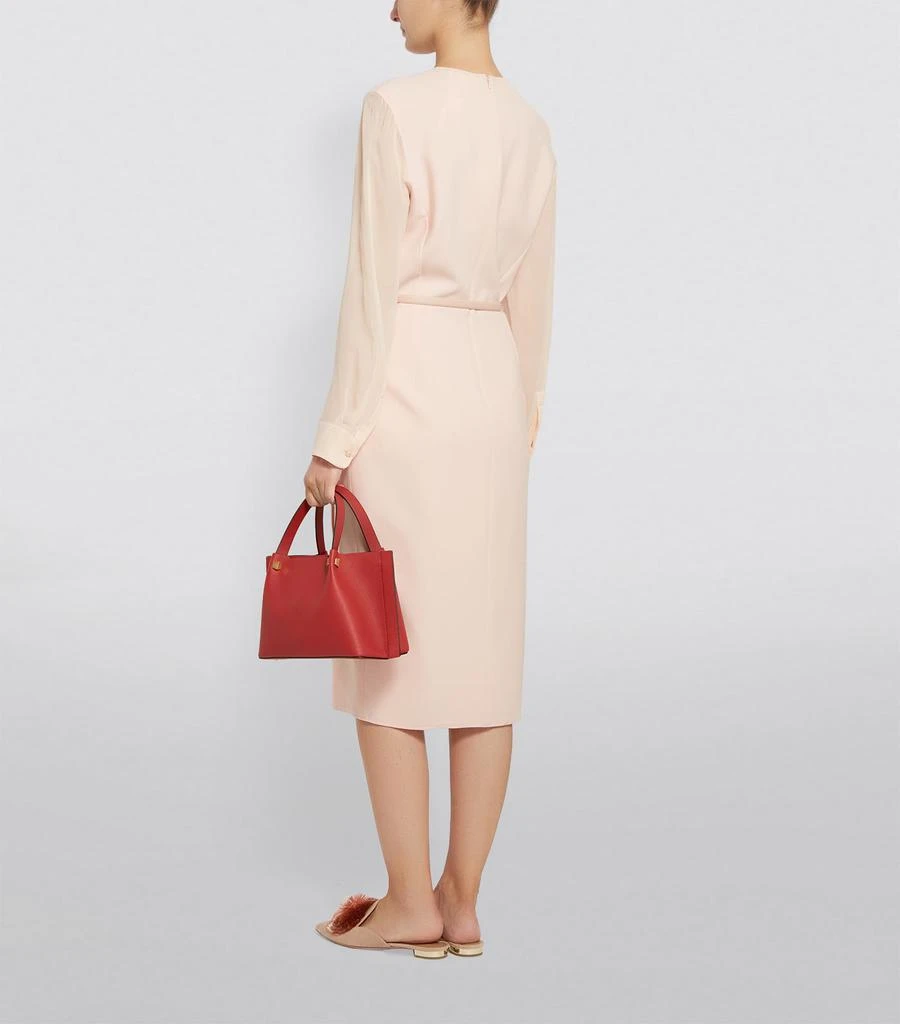 商品Max Mara|Silk-Wool Belted Wrap Dress,价格¥5992,第2张图片详细描述