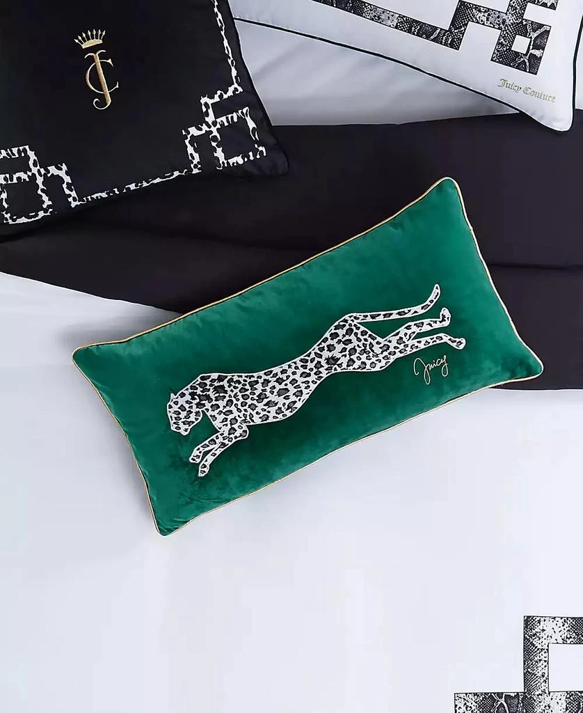 商品Juicy Couture|Velvet Cheetah Decorative Pillow, 14" x 24,价格¥246,第4张图片详细描述