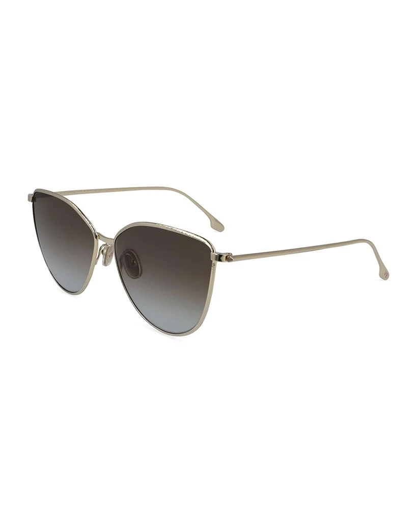 商品Victoria Beckham|Hammered Metal Cat-Eye Sunglasses,价格¥3301,第1张图片