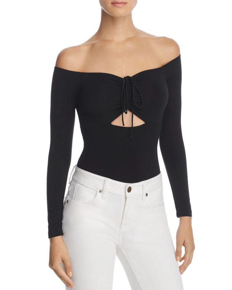 商品Alexander Wang|Off-the-Shoulder Cutout Bodysuit,价格¥736,第1张图片