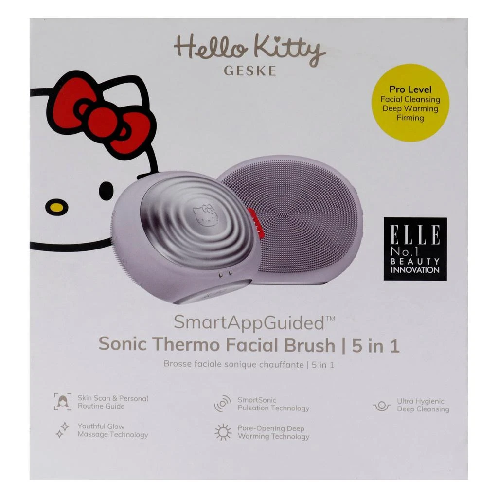 商品Geske|Hello Kitty Sonic Thermo Facial Brush 5 in 1 - Purple by  for Women - 1 Pc Brush,价格¥325,第4张图片详细描述