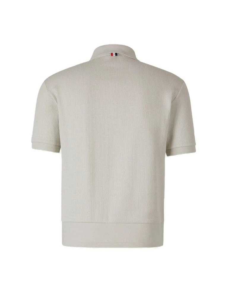 商品Thom Browne|Thom Browne Ribbed Polo Shirt,价格¥2574,第2张图片详细描述