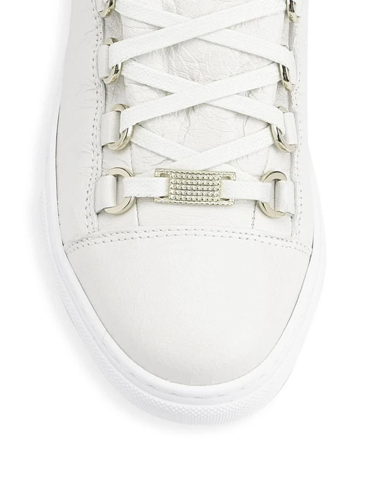 商品Balenciaga|Arena Leather Lace-Up Sneakers,价格¥1785,第3张图片详细描述