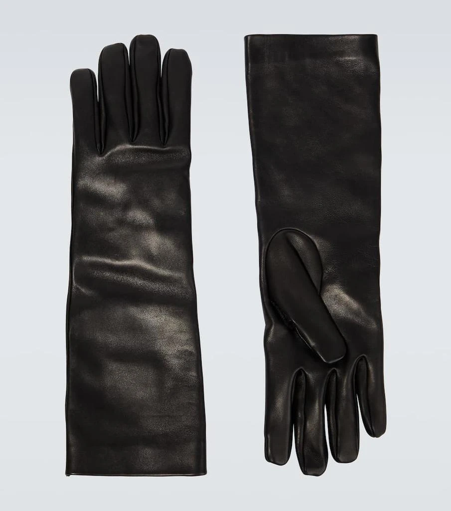 商品Yves Saint Laurent|皮革中长手套,价格¥7137,第1张图片