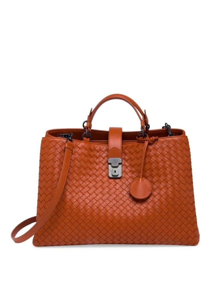 商品Bottega Veneta|Roma Large Intrecciato Leather Tote,价格¥26976,第1张图片