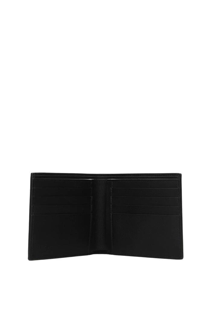 商品Salvatore Ferragamo|Wallets Leather Black Red,价格¥1209,第2张图片详细描述