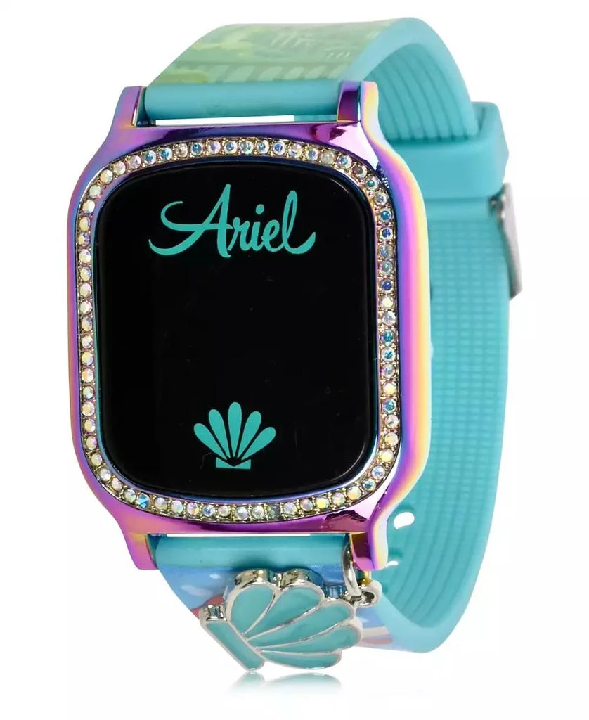 商品Accutime|Disney Princess Kid's Touch Screen Aqua Silicone Strap LED Watch, with Hanging Charm 36mm x 33 mm,价格¥129,第2张图片详细描述