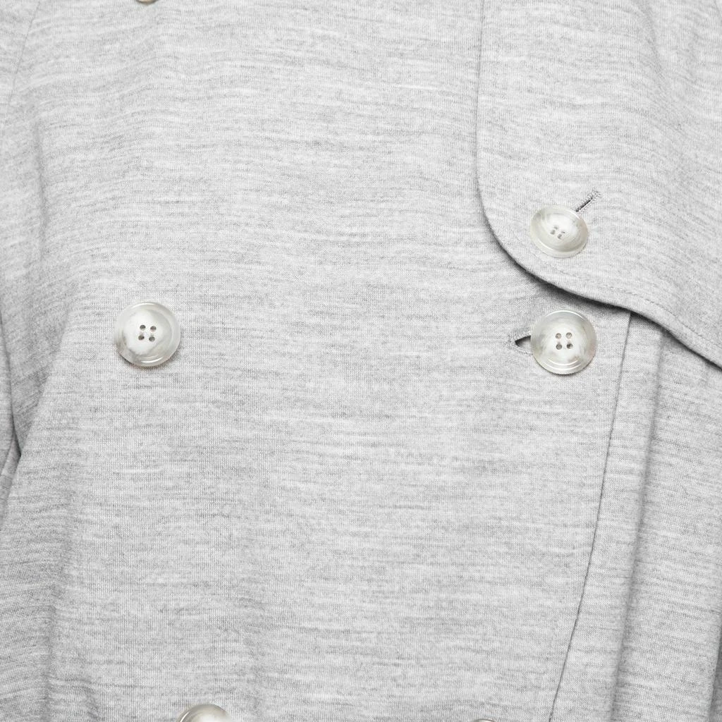 商品[二手商品] Burberry|Burberry Grey Wool Rib Knit Double Breasted Zip Front Coat S,价格¥4849,第3张图片详细描述