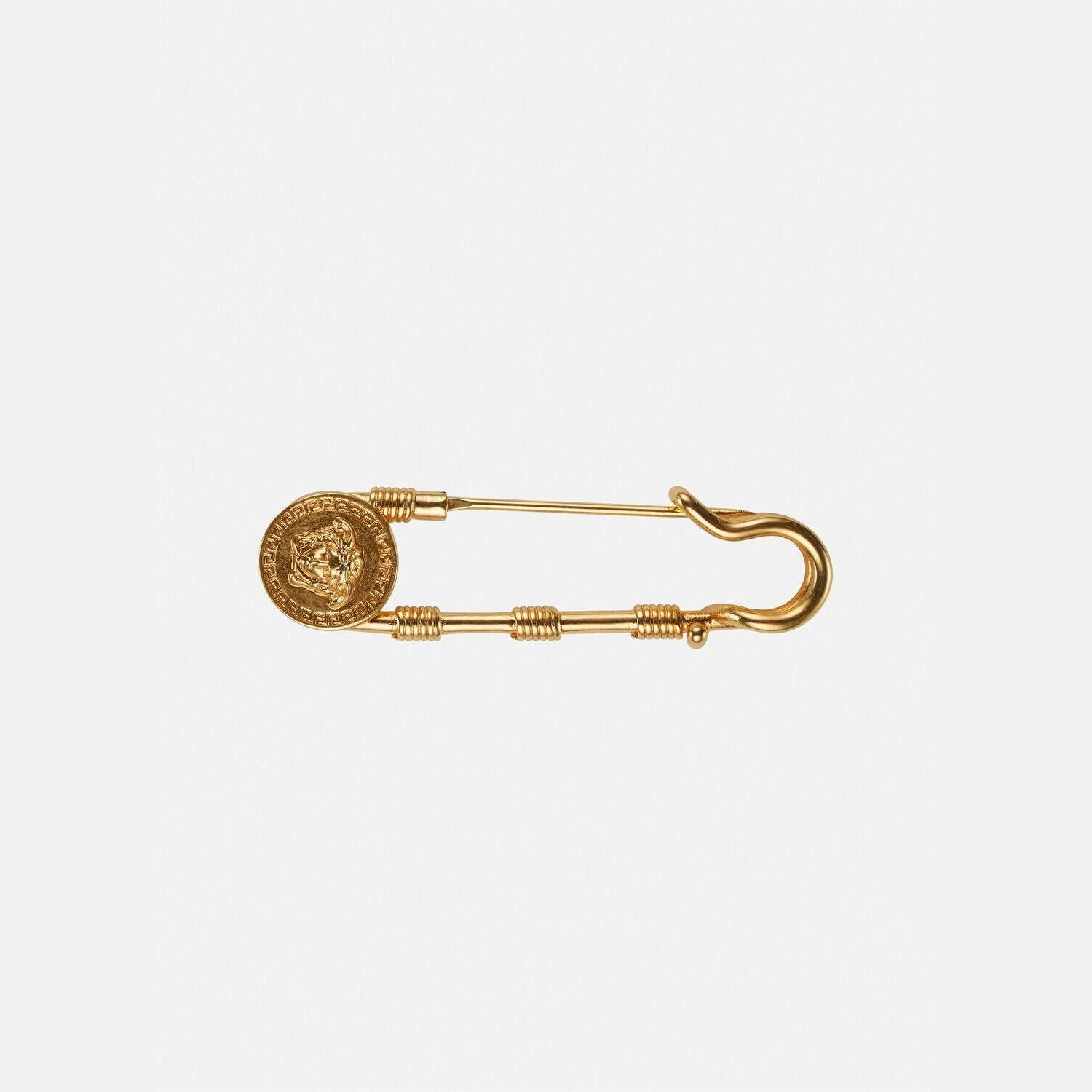 商品Versace|【预售】 范思哲 24秋冬 女士 胸针 SAFETY PIN TRIBUTE胸针 DG6H149-DJMT_KOT,价格¥1990,第1张图片