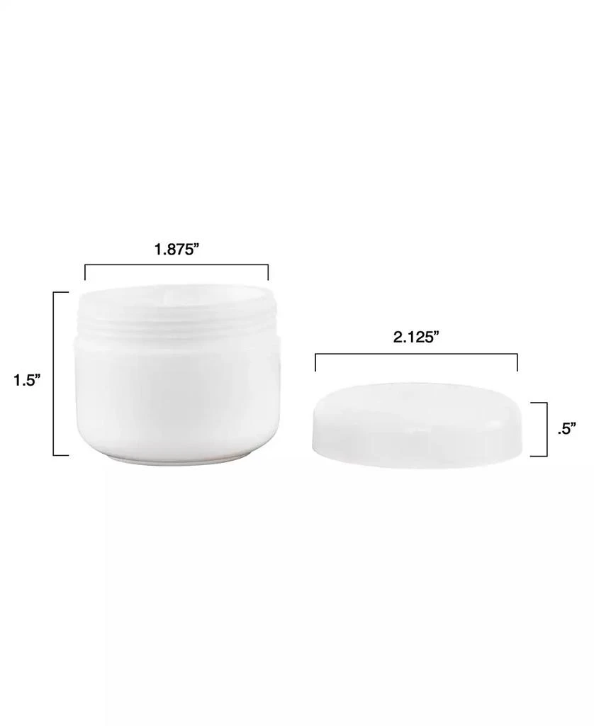 商品Trademark Global|2 Ounce Plastic Jar Containers, 24 Pack of Storage Jars with Inner and Outer Lid by Stalwart,价格¥232,第2张图片详细描述