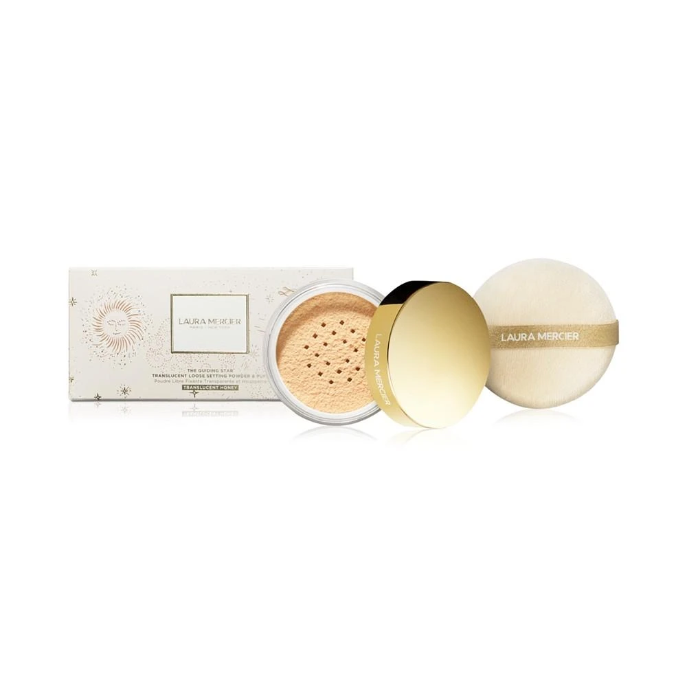 商品Laura Mercier|2-Pc. The Guiding Star Translucent Loose Setting Powder & Puff Set - Translucent Honey,价格¥324,第1张图片