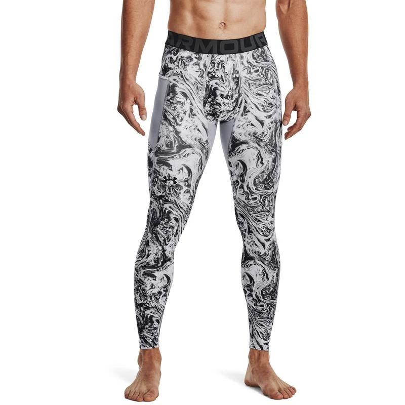 商品Under Armour|Under Armour Heatgear Armour Printed Compression Tights - Men's,价格¥296,第1张图片
