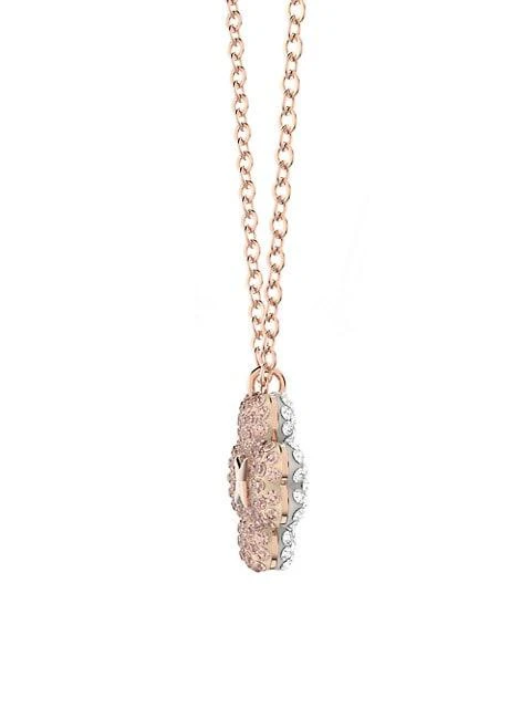 商品Swarovski|Latisha Rose Goldplated Crystal Flower Pendant Necklace,价格¥1080,第3张图片详细描述