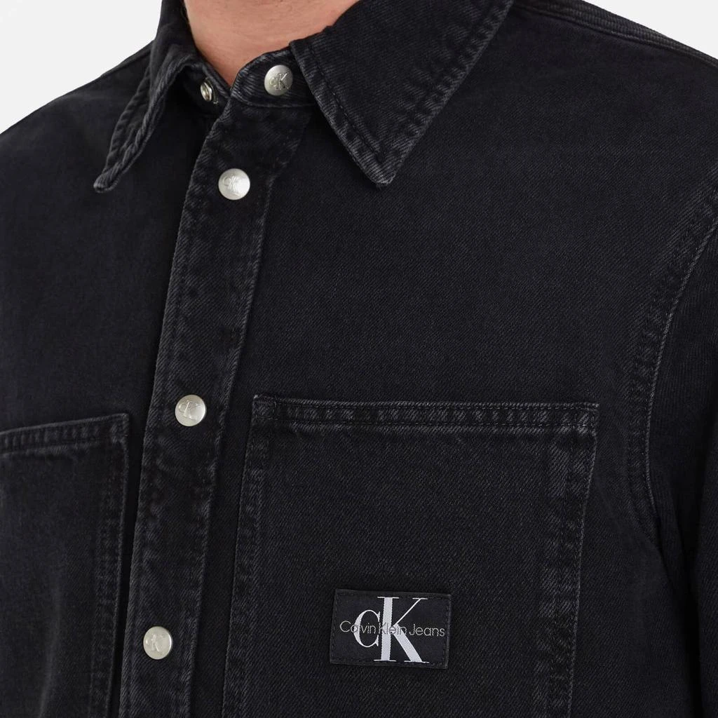 商品Calvin Klein|Calvin Klein Jeans Relaxed Linear Cotton Denim Shirt,价格¥178,第3张图片详细描述