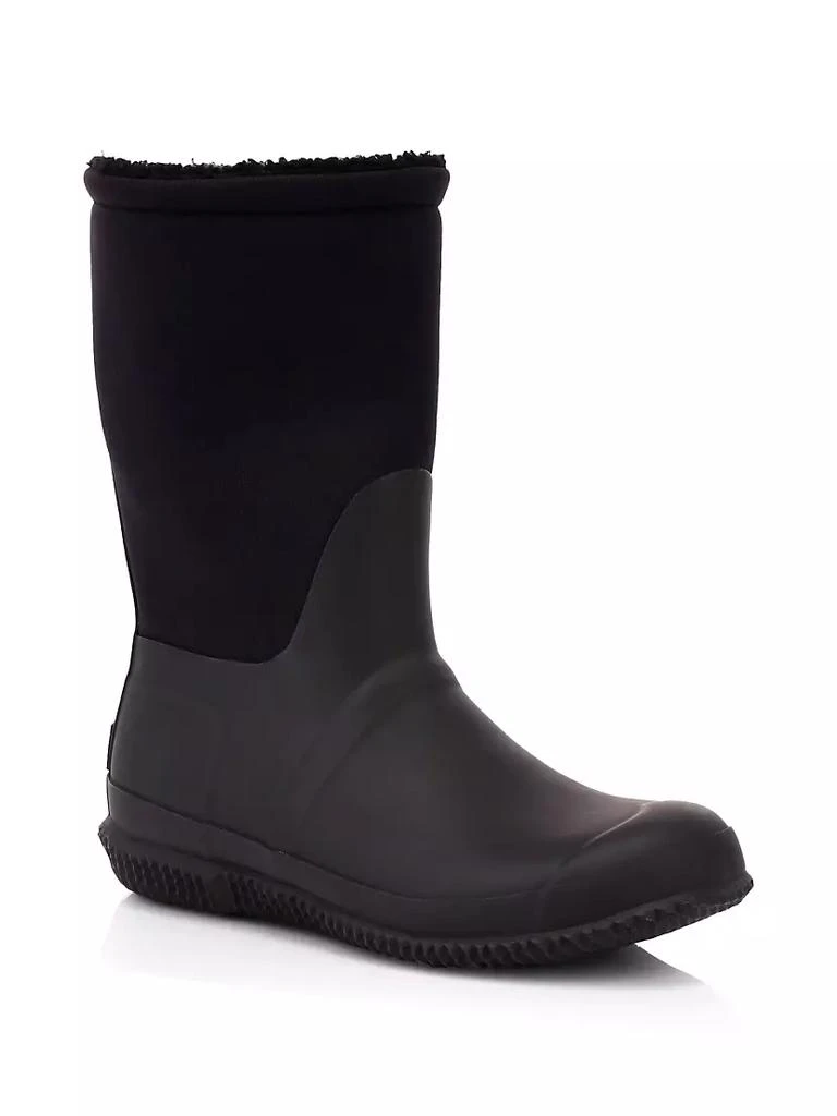 商品Hunter|Roll Top Rubber & Neoprene Faux-Sherpa-Lined Boots,价格¥1067,第2张图片详细描述