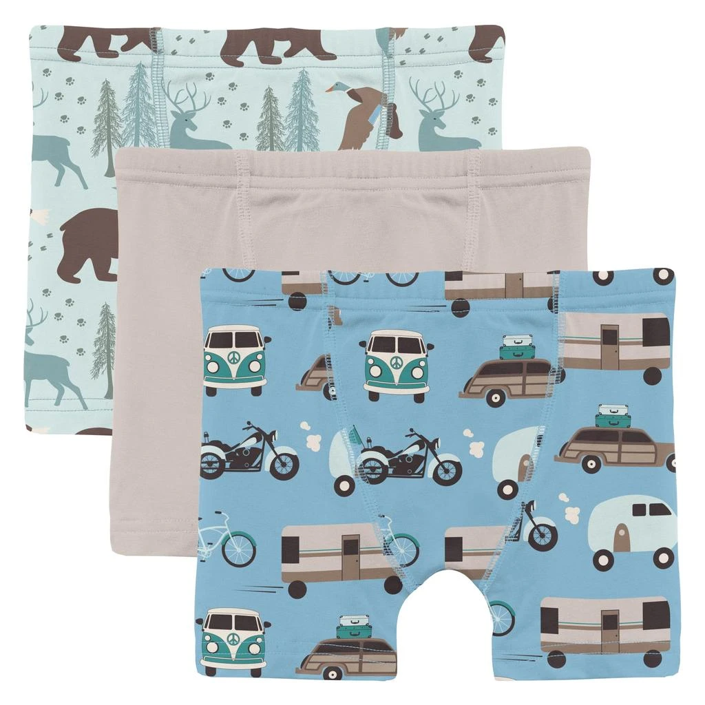 商品KicKee Pants|Print Boxer Briefs Set 3-Pack (Toddler/Little Kids/Big Kids),价格¥267,第1张图片