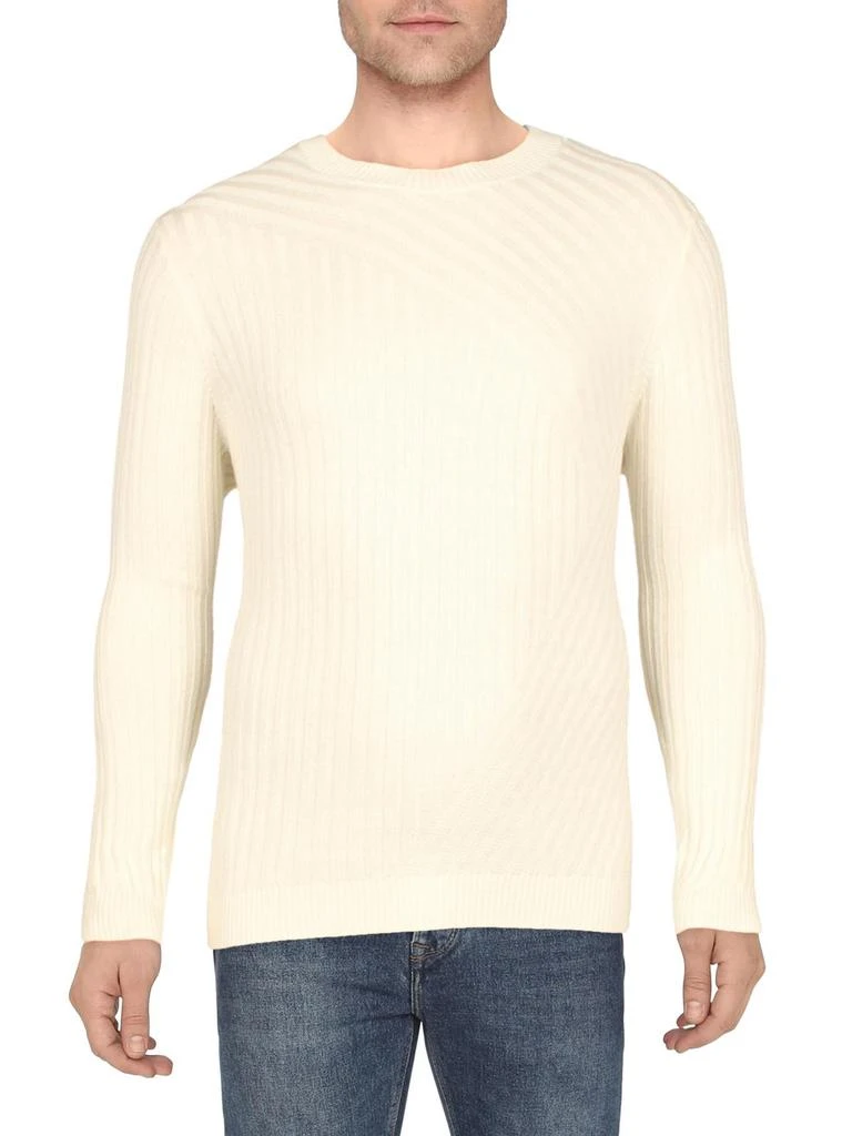 商品INC International|Tucker Mens Cotton Ribbed Crewneck Sweater,价格¥185,第2张图片详细描述