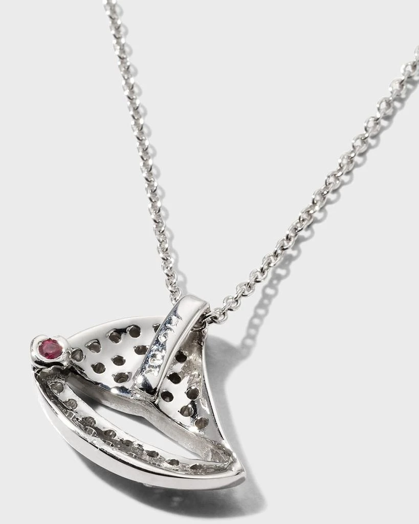 商品Roberto Coin|18K White Gold Sailboat Pendant Necklace,价格¥11040,第3张图片详细描述