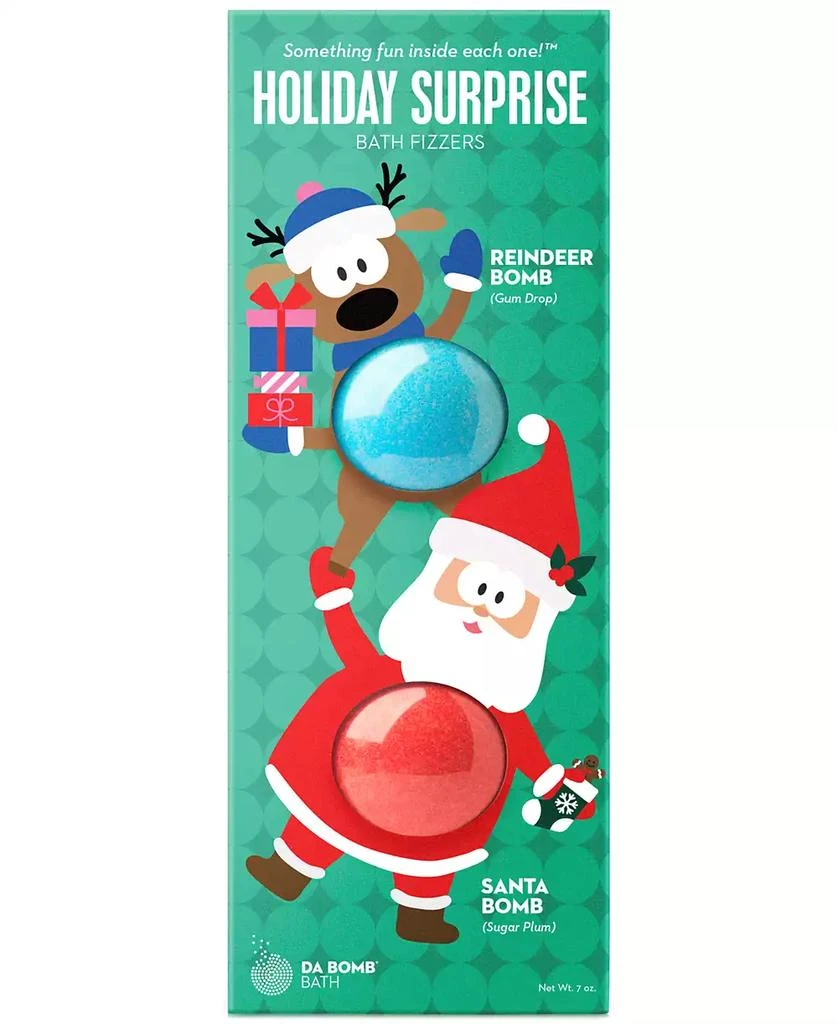 商品Da Bomb|2-Pc. Holiday Surprise Santa & Reindeer Bath Bombs Set,价格¥78,第1张图片