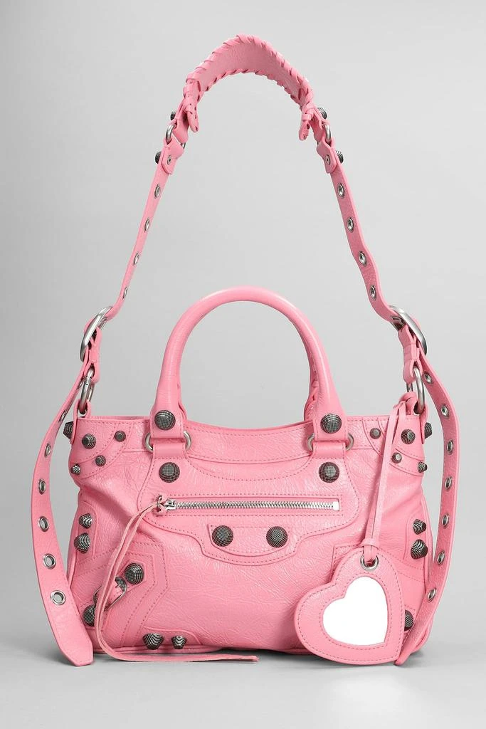 商品Balenciaga|Balenciaga Neo Cagole Tote M Hand Bag In Rose-pink Leather - Women,价格¥19572,第1张图片