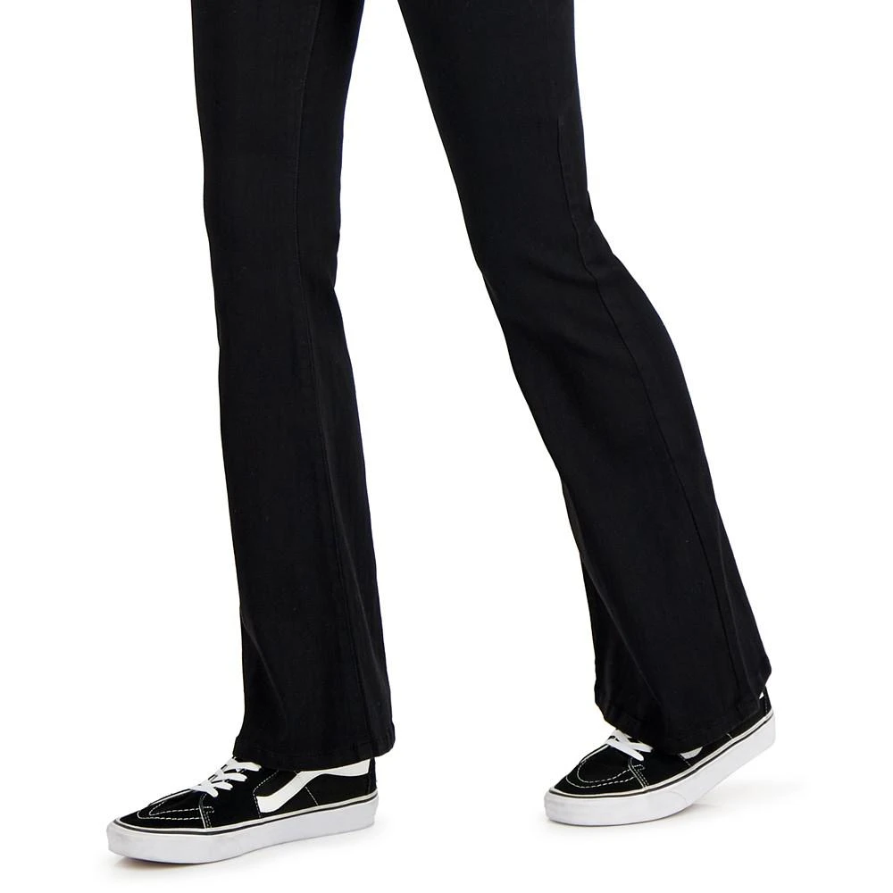 Juniors' Basic High Rise Black Flare Jeans 商品