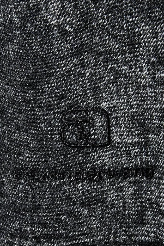 商品Alexander Wang|Paneled acid-wash denim shorts,价格¥596,第2张图片详细描述