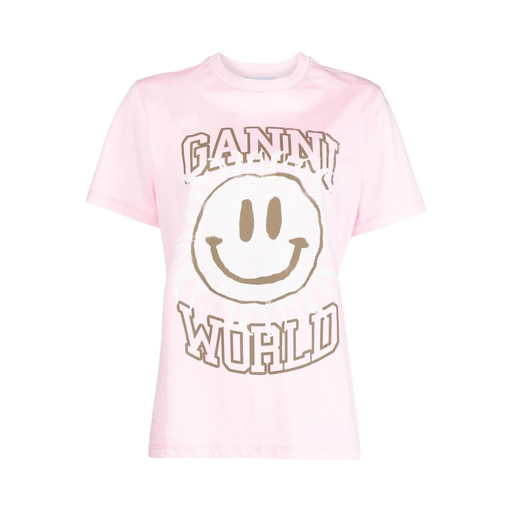 商品[国内直发] Ganni|GANNI 女士粉色T恤 T3294-395,价格¥493,第1张图片