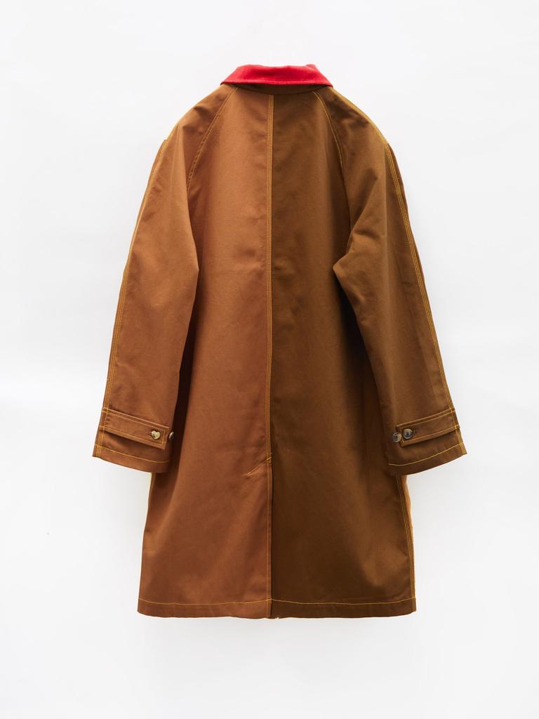 X Carhartt WIP Colour-blocked canvas-corduroy coat商品第4张图片规格展示