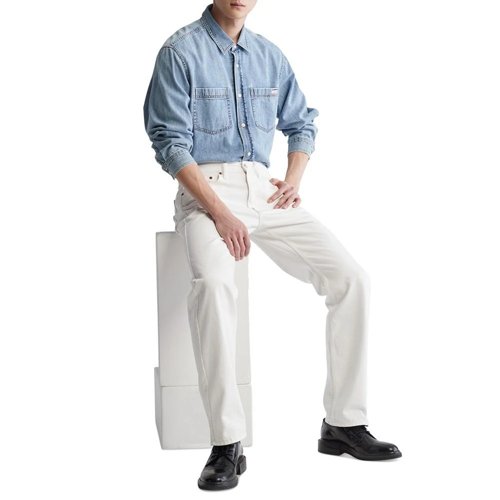 商品Calvin Klein|Men's Standard Straight-Fit Jeans,价格¥236,第3张图片详细描述