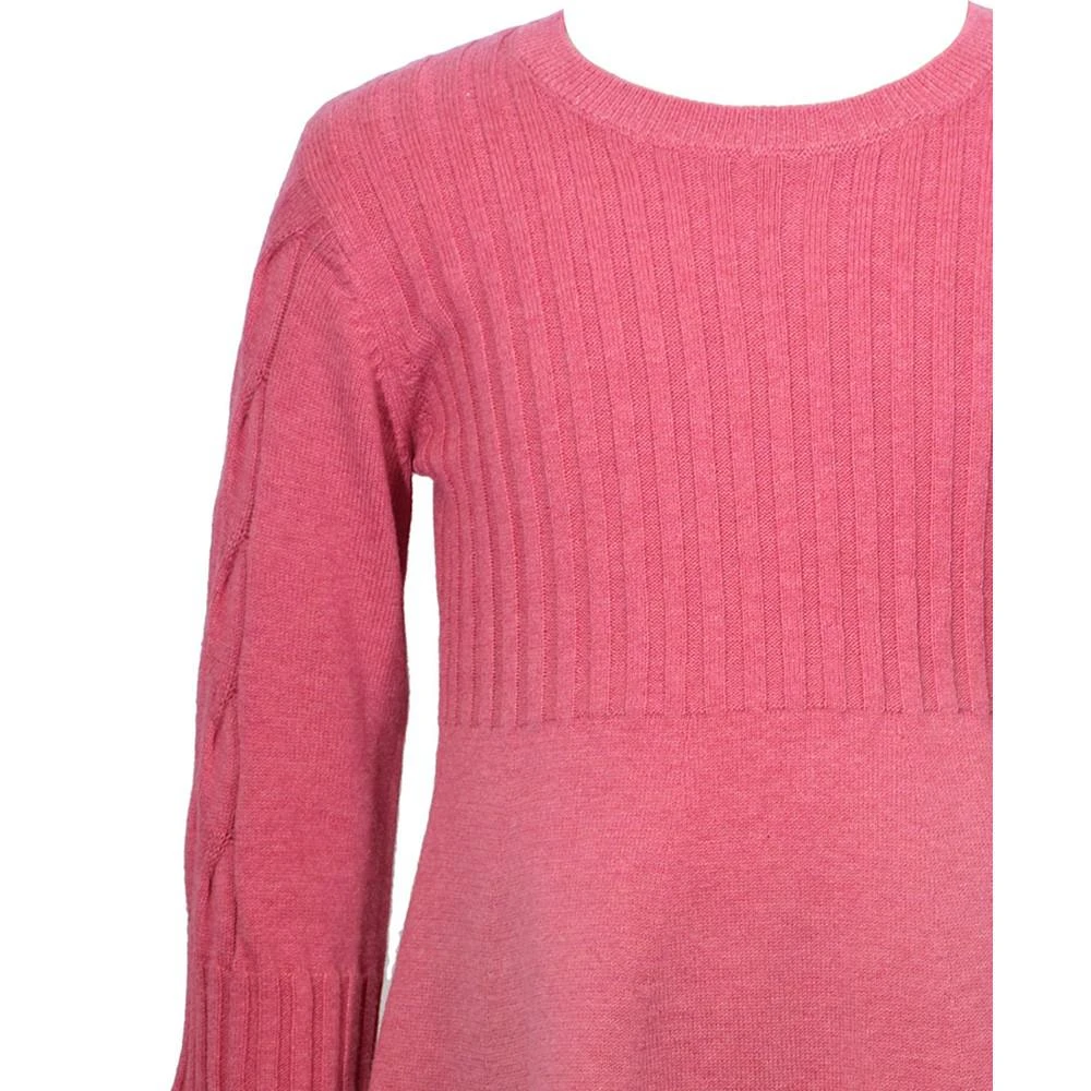 商品Bonnie Jean|Big Girls Three Quarter Sleeved Full Fashioned Knit Sweater Dress,价格¥136,第3张图片详细描述